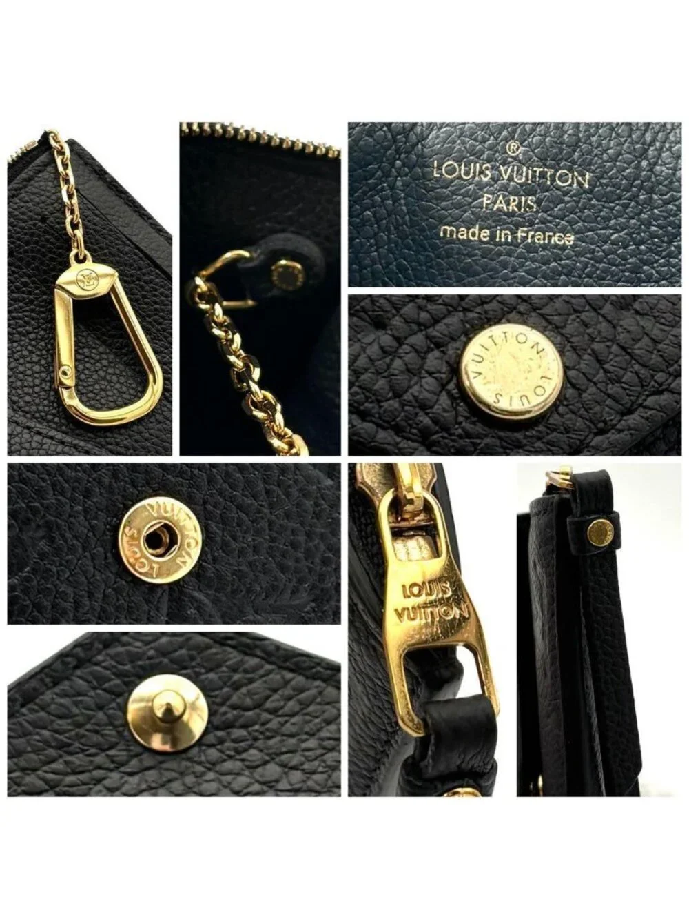 Louis Vuitton Wallet Fragment Case Coin Black